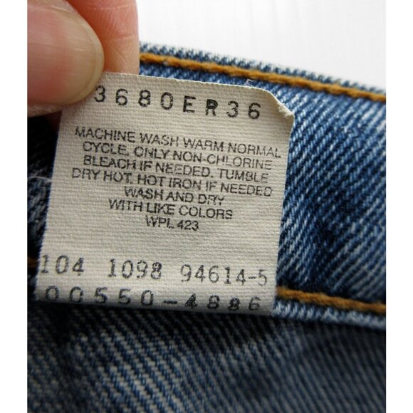 VINTAGE Levis 550 Jeans 31X32 Relaxed Fit 90s Red Tab Denim Pants * - Picture 12 of 14
